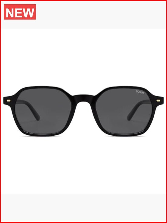 Retro Square Polarized Sunglasses UV400 Protection Thin Slim Shades main image 4